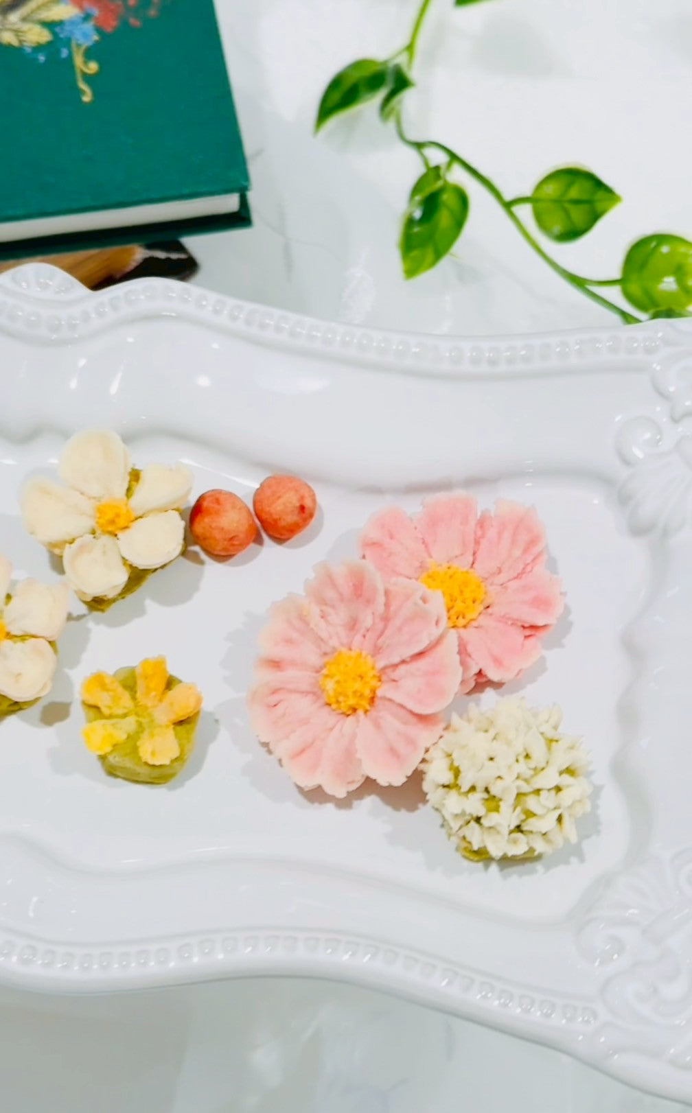 1day Crispy flower cookie