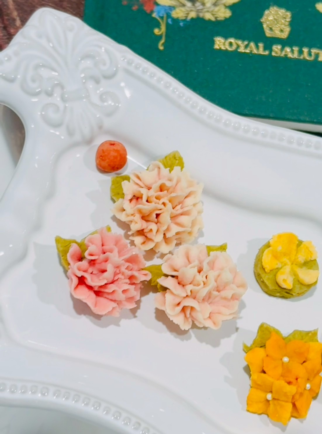 1day Crispy flower cookie