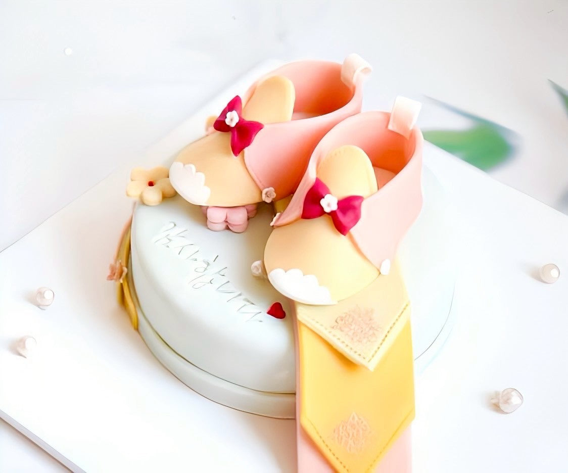 1day baby shoues cake