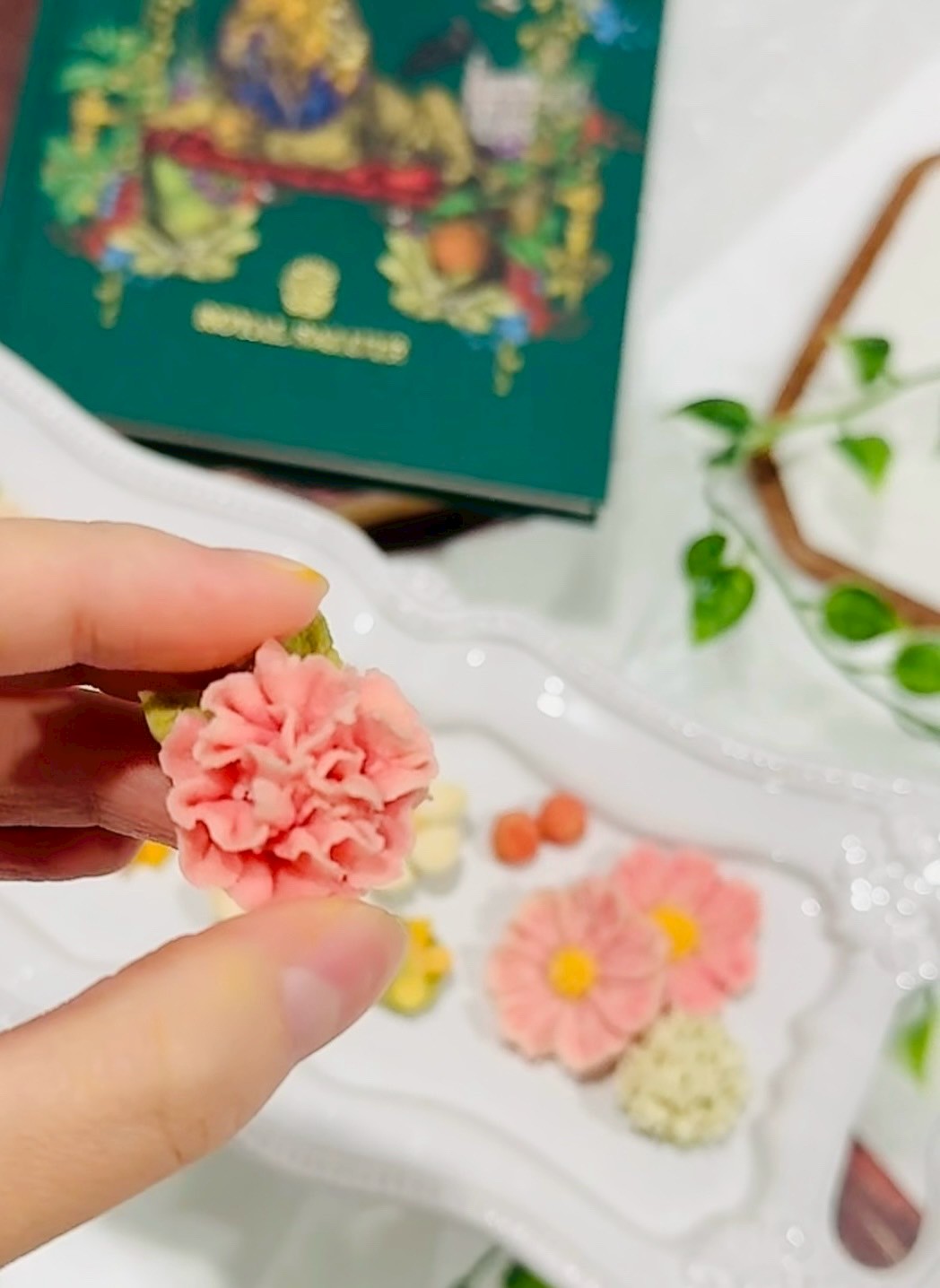 1day Crispy flower cookie