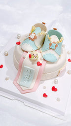 1day baby shoues cake