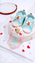 1day baby shoues cake